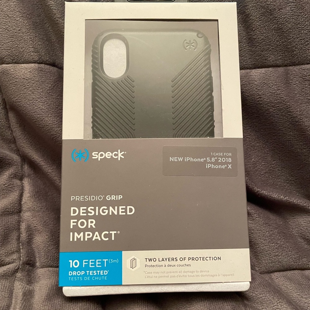 Speck Presidio grip case for iPhone 5.8” 2018 iPhone X- black
